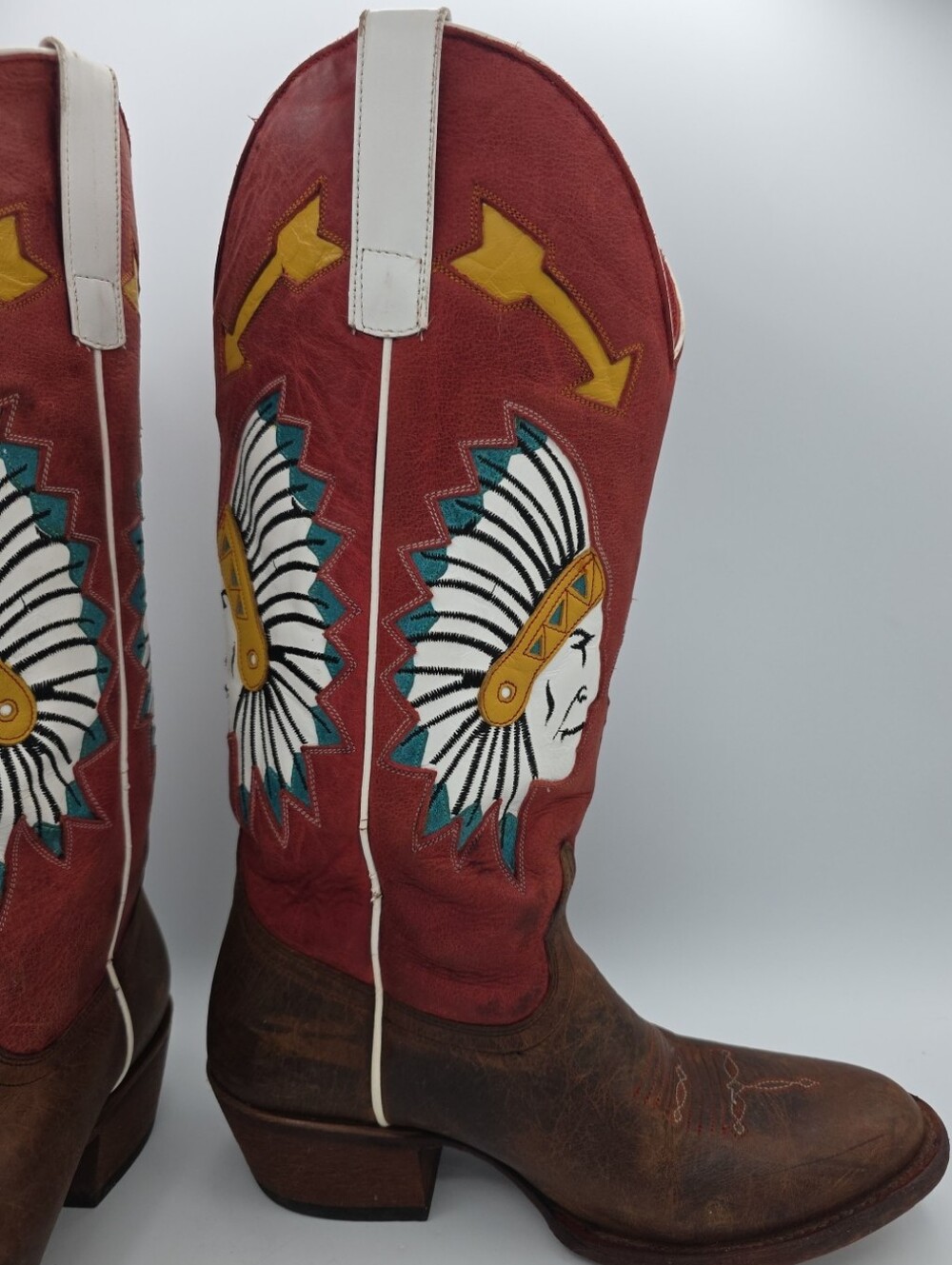 Macie Bean Inlaid Chief Women's Western Boot Style M5202 Size 9M - Picture 5 of 16